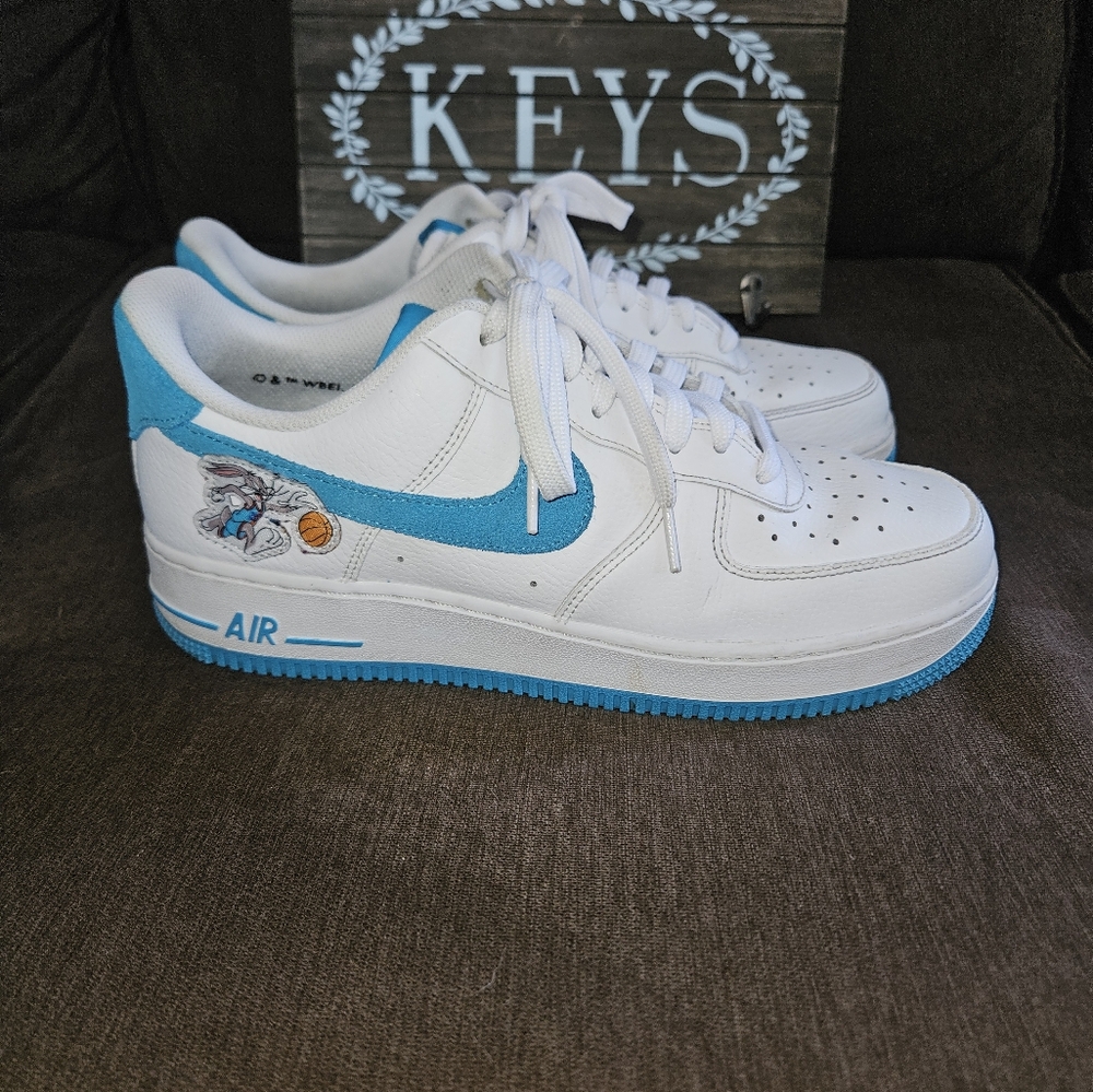 Nike Space Jam,  White and Blue Sneakers with Iconic Design